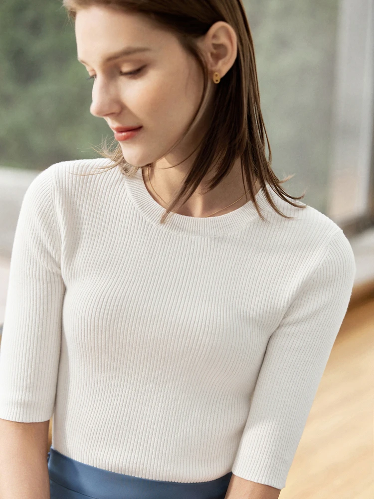 Minimalist Knit T-Shirt